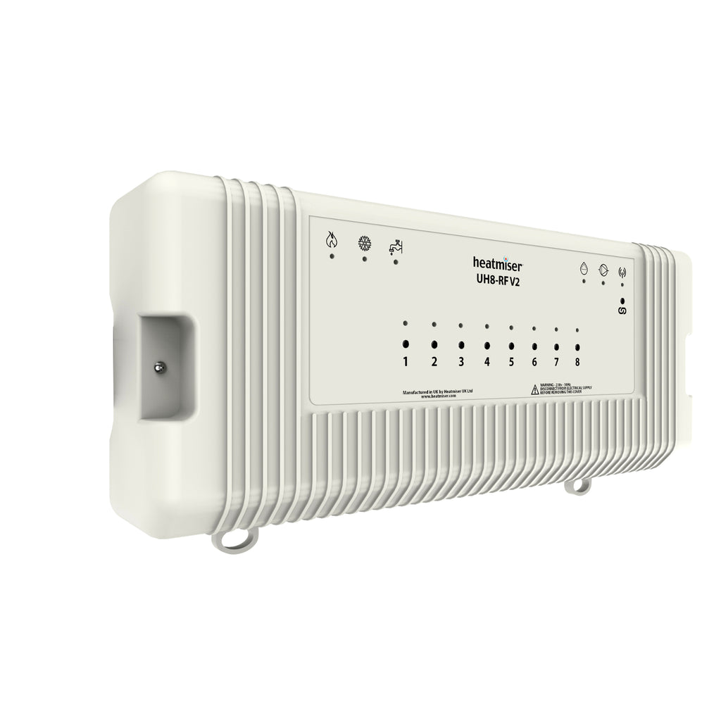 TX-UH8-RF | Heatmiser 8 Zone RF Wireless Wiring Centre