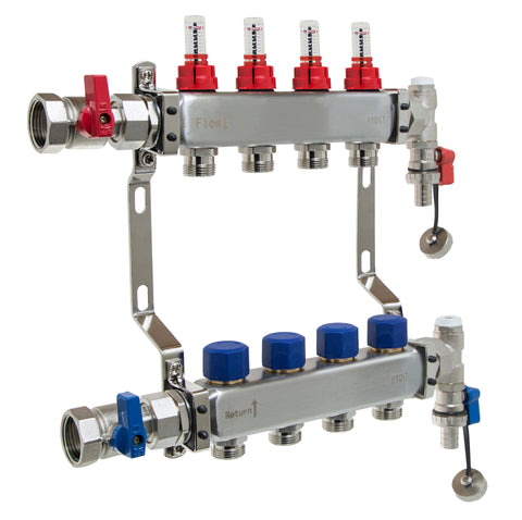 MANA452004 | Reliance 1" UFH Manifold Kit 4 Port