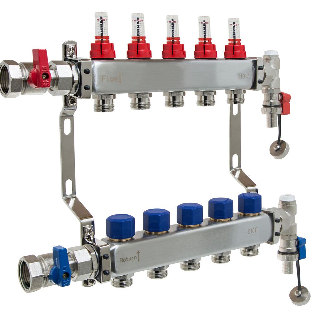 MANA452005 | Reliance 1" UFH Manifold Kit 5 Port
