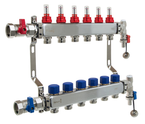 MANA452006 | Reliance 1" UFH Manifold Kit 6 Port