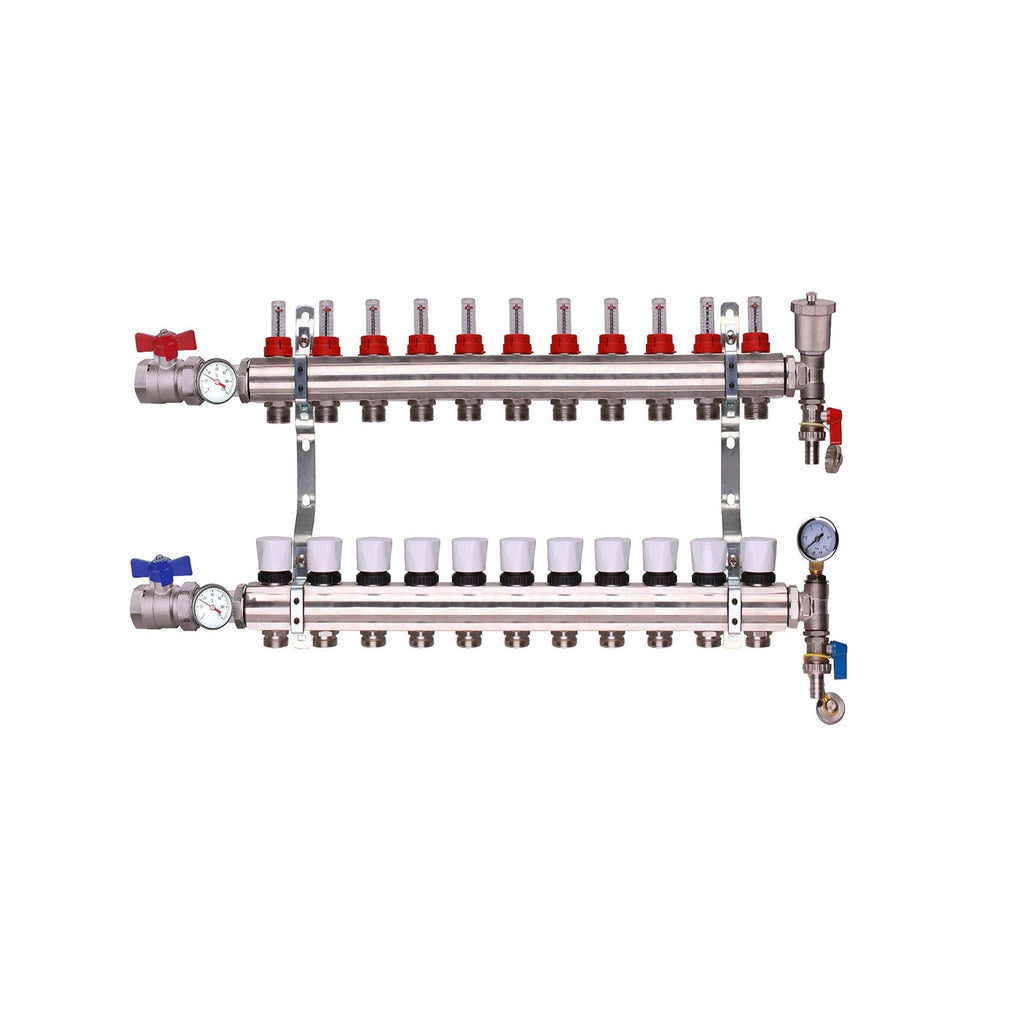 ZL-112511TK | 11-Port Manifold - Brass/Nickle