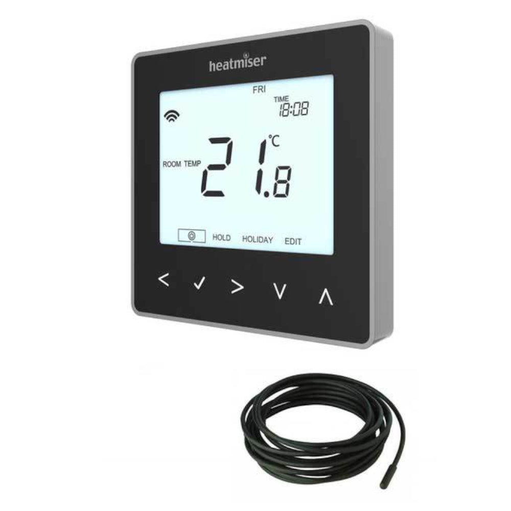 TXHENEO-EBLACK | NEO-E BLACK Thermostat & Floor Sensor