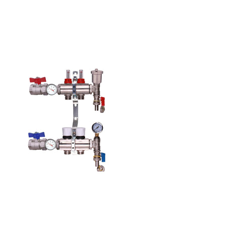 ZL-112502TK | 2-Port Manifold - Brass/Nickle